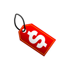 Dollar Sign Price Tag Illustration