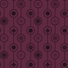 Winter seamless snowflakes pattern for wrapping paper and fabrics and linens and kids clothes print and Noel