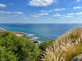 Picturesque seaside view on sunny day