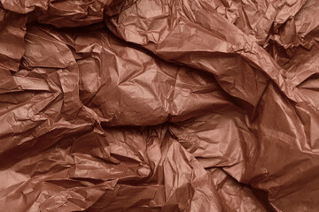 Closeup view of crumpled tissue paper as background