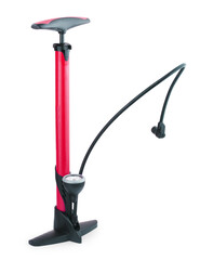 Automobile air-pump on white background