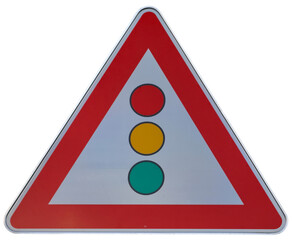 traffic light sign isolated