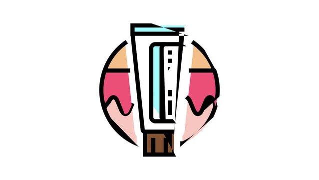 ceramide cream color icon animation