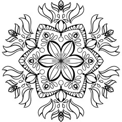 Different Christmas patterns. Christmas endless texture for wallpaper, web page background, wrapping paper and more. Retro style, snowflakes, serpentine, colored lines and Nordic patterns.