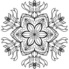 Different Christmas patterns. Christmas endless texture for wallpaper, web page background, wrapping paper and more. Retro style, snowflakes, serpentine, colored lines and Nordic patterns.