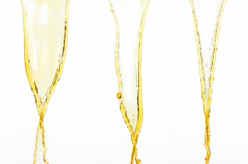 Orange, lemon juice or oil lubricant splash, liquid gold yellow drink drops. Fruit beverage water elements in line form . Fresh splashing and flowing jets, white background isolated freeze motion