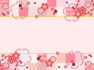 かわいい和柄の背景素材