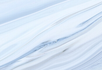 Fototapeta premium Marble rock texture blue ink pattern liquid swirl paint white dark that is Illustration background for do ceramic counter tile silver gray that is abstract waves skin wall luxurious art ideas concept.