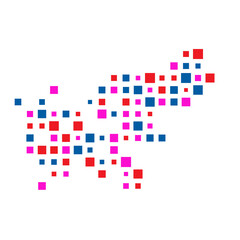 Slovenia Silhouette Pixelated pattern illustration