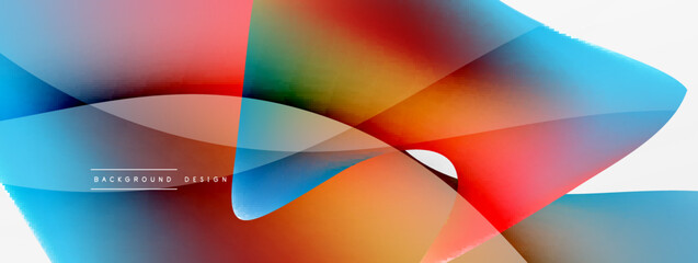 Obraz premium Fluid color abstract background. Liquid gradients, wave pattern. Trendy techno business template for wallpaper, banner, background or landing