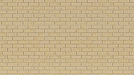 Old brown yellow brick wall in horizontal patterns texture , soft color for background