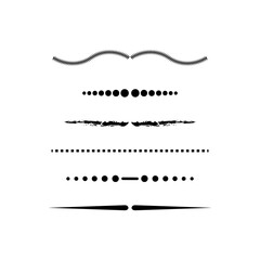 different lines of dots. Hand drawn background. Vector illustration. stock image.