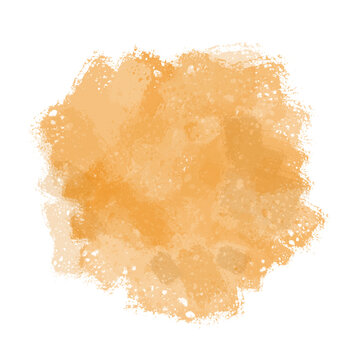 Orange paint brush style png