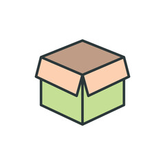 Box icon symbol design templates