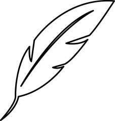Fototapeta premium Feather icon trendy design template on white background..eps