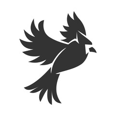 cardinal bird logo template Icon Illustration Brand Identity