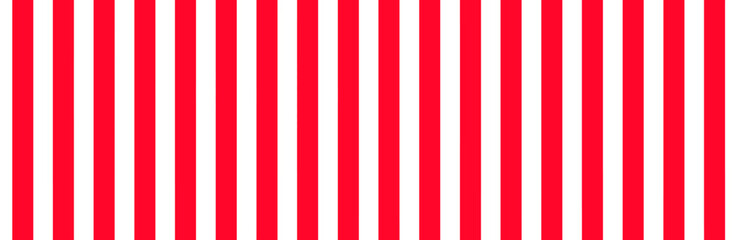 Obraz premium Red vertical stripes on white background. Straight lines pattern for backdrop and wallpaper template. Realistic lines with repeat stripes texture. Simple geometric background, vector illustration