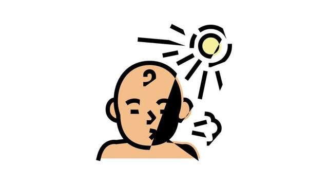 photic sneeze reflex color icon animation