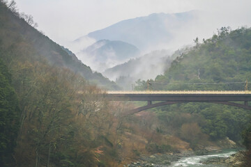 Arashiyama, Japan on the Katsura River, japan