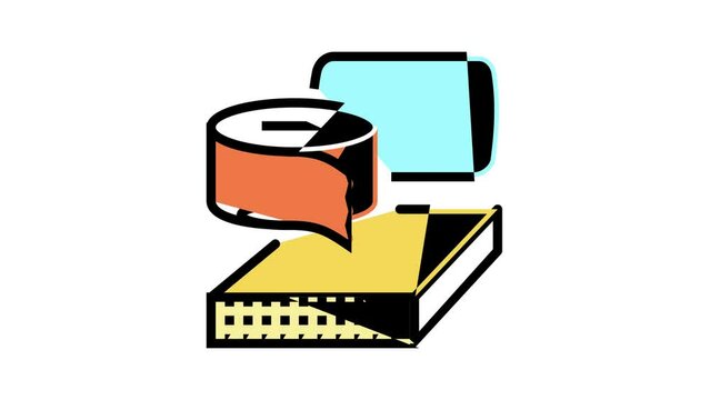 polyurethane thermoset color icon animation