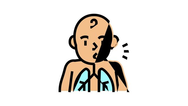 cough reflex color icon animation
