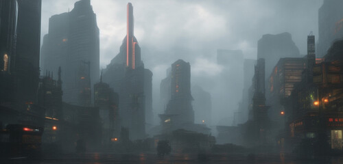 Cyberpunk City Storm 14