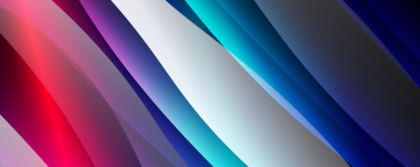 Fototapeta premium Fluid color gradients with dynamic wave line effect. Vector Illustration For Wallpaper, Banner, Background, Card, Book Illustration, landing page