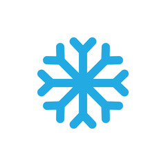 Snowflake winter icon design template vector isolated illustration