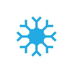 Snowflake winter icon design template vector isolated illustration