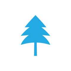 Fototapeta premium Winter tree icon design template vector isolated illustration