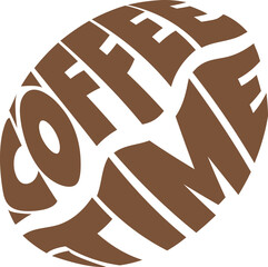 Coffee bean vector icon