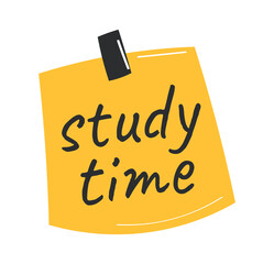 Study time note icon