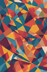 Abstract triangle geometric background - 550743165