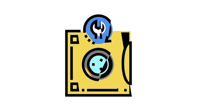tape backup restore services color icon animation