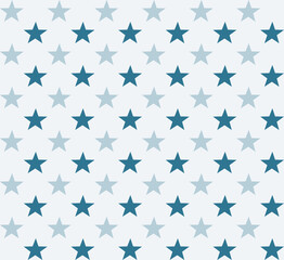 Fototapeta na wymiar Dark Blue and Gray Star pattern on light blue background.