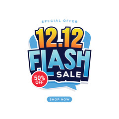 12.12 online shopping day year end sale banner discount promotion