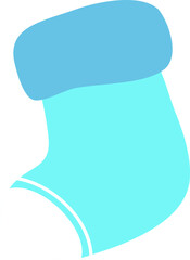 Cute christmas sock illustration