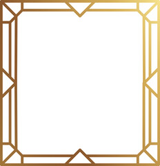 Golden geometric frame