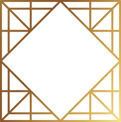 Golden geometric frame