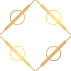 Golden geometric frame