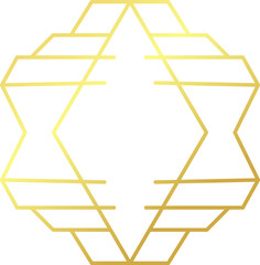 Golden geometric frame