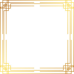 Golden geometric frame