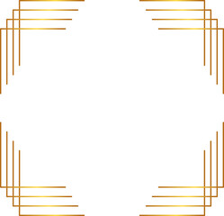 Golden geometric frame
