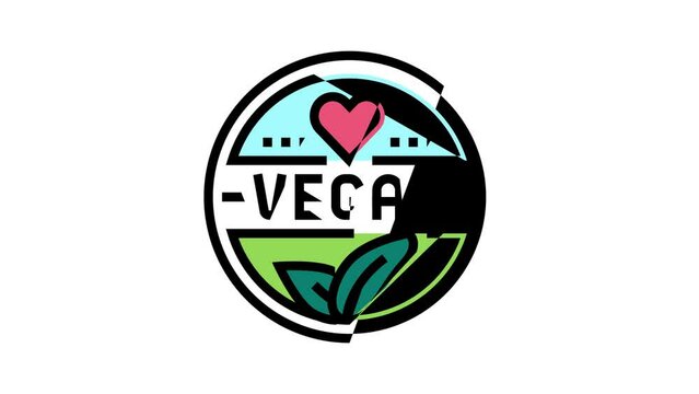 vegan cosmetic color icon animation