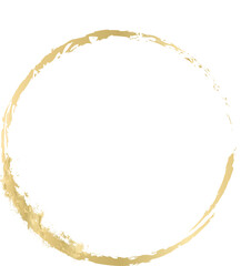 Circle  gold frame