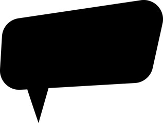 Black speech bubble