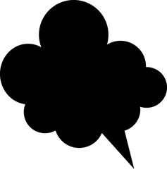 Black speech bubble