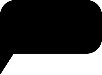 Black speech bubble