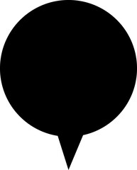 Black speech bubble