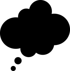 Black speech bubble